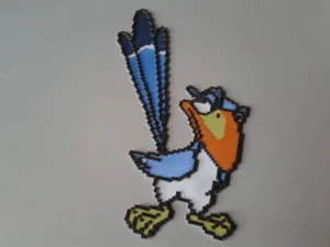 Zazu from The Lion King, with 5 filament changes