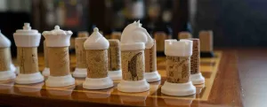 Wine Cork Chess Set