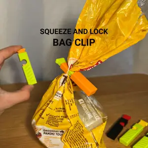 Squeeze-to-Lock Bag Clip