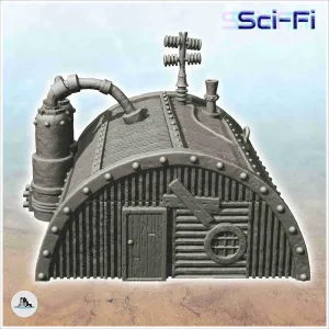 Storage hut with product tanks and magnetic antennas (2) - m