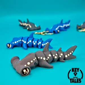 The Hammerhead Shark (flexi keychain - magnet - mini)