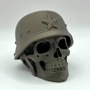 Retro Soldier Skull