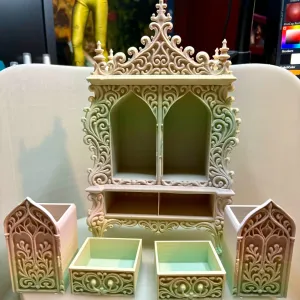 Gothic Bloom Reliquary Cabinet