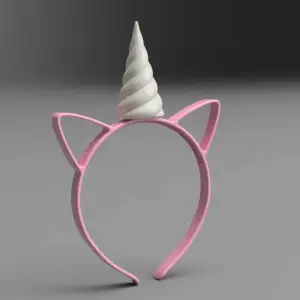 Unicorn Headband – Kids' Size with Screw-On Horn