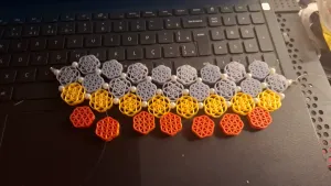 Modular necklace with seed of life beads and Flower of Life