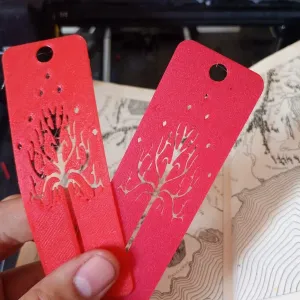 White Three of Gondor Bookmark