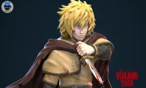 Thorfinn Karlsefni-Vinland Saga Anime Figurine STL