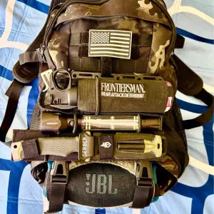 4 x 5 Molle mount system with risers and strap management