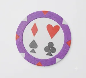 Poker coin creditcard holder