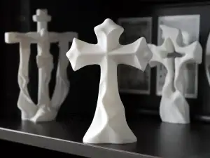 Modern Cross in carved style