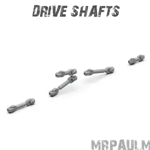 KAMAZ 6350 8x8: Drive shafts