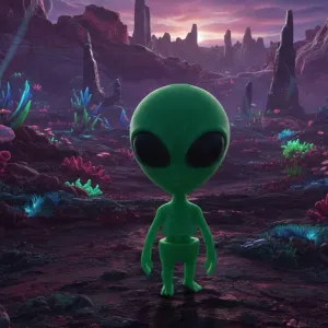 Alien Articulado - Keychain