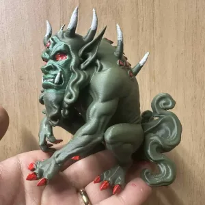 Bai Ze Chinese Mythic Guardian Beast Figurine