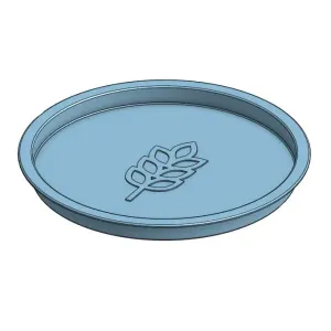 2.5 Qt Mixing Bowl Lid (Fits 8" x 4.3" Bowl, PETG)