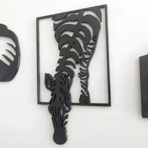 Zebra. Wall panel