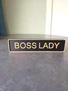 Boss Lady Desk Sign – Bold Office Decor for Women