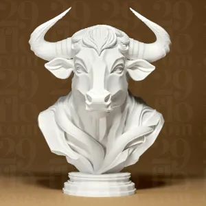 Elegant BULL Sculpture