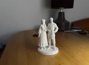 Traditional Slavic Folk Costume Couple 3D Model