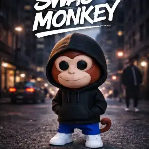 Cool Monkey in hoodie