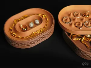 Orbit Jewelry Box – Two-Tier Storage Box