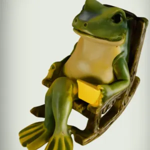 Frog on Rocking Chair