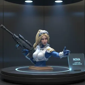 Nova Terra Starcraft Bust