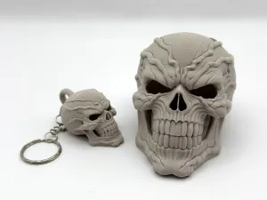 Evil Veins Skull & Keychain Version