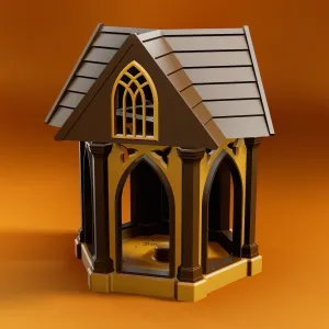 Gothic Bird Feeder - Fully Printable