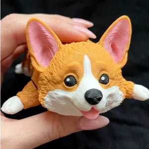 Articulated Flexi Corgi | Fidget Puppy Toy | Multicolor Dog