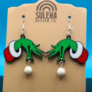 The Grinch Christmas Earrings!