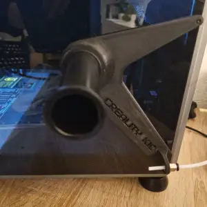 Upgraded side spoolholder for the K1C with filament guide