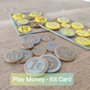 Euro Coin Kit Card (Play-money)