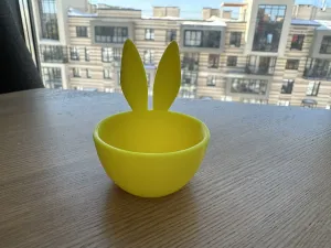 Easter egg holder with bunny ears