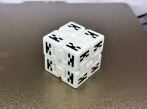 Minecraft skeleton infinity cube | fidget toy