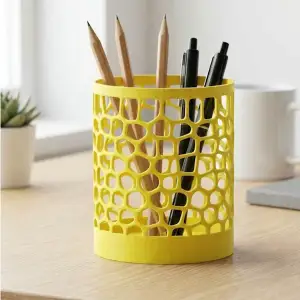 Minimalist Pen Holder Desk Organizer | Modern Office Stand