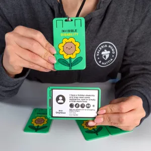 Sunflower Hidden Disability Badge & Card Holder