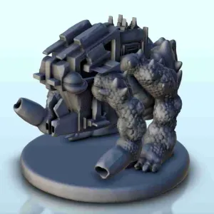 Robot alien with organic parts 5 - miniatures sci-fi science