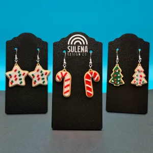 Christmas Sugar Cookie Earrings! 5 Styles!