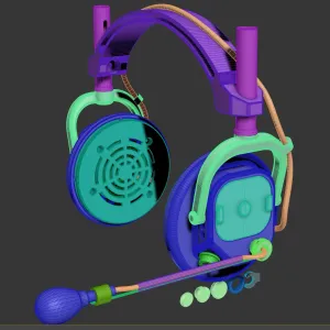 headset 110mm overear headphones