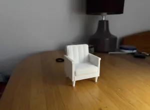 Modern Armchair – 1:12 Scale Dollhouse Furniture