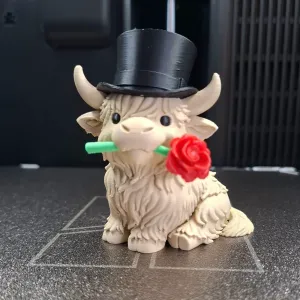 Valentine Highland Cow – Gentleman Edition