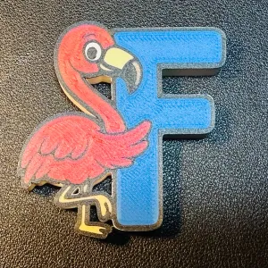 Letter F “Flamingo” - Animal Alphabet