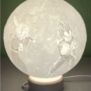 Lithophane Sphere of Dragon Ball