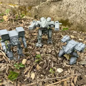 Mechwarriors soldiers, robots