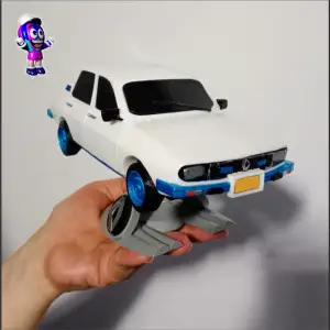 Renault 12 con Vidrios - Incluye Soporte Pedestal