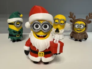 Minion Santa colored crea