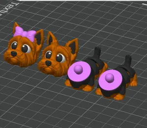 Mini Flexi Articulating Yorkshire Terrier Dog