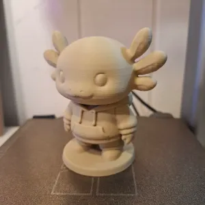 Axolotl urban character - tabletop decorative figurine