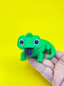 Baby lizard keychain ornament