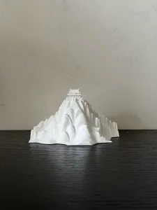 古风雪山建筑 山顶建筑